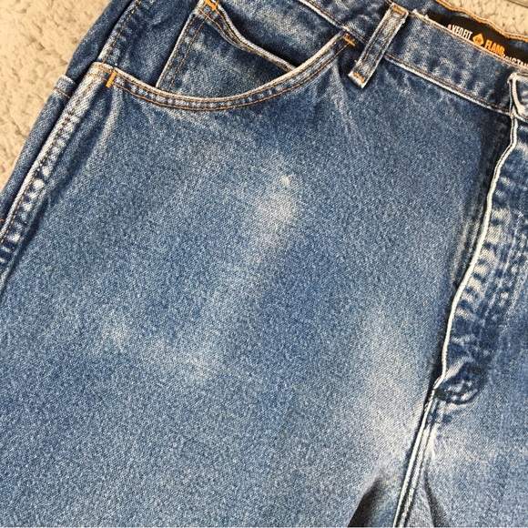 Wrangler Jeans Men Size 40x32 FR Fire Resistant Straight Leg Denim Blue Relaxed - Picture 5 of 14